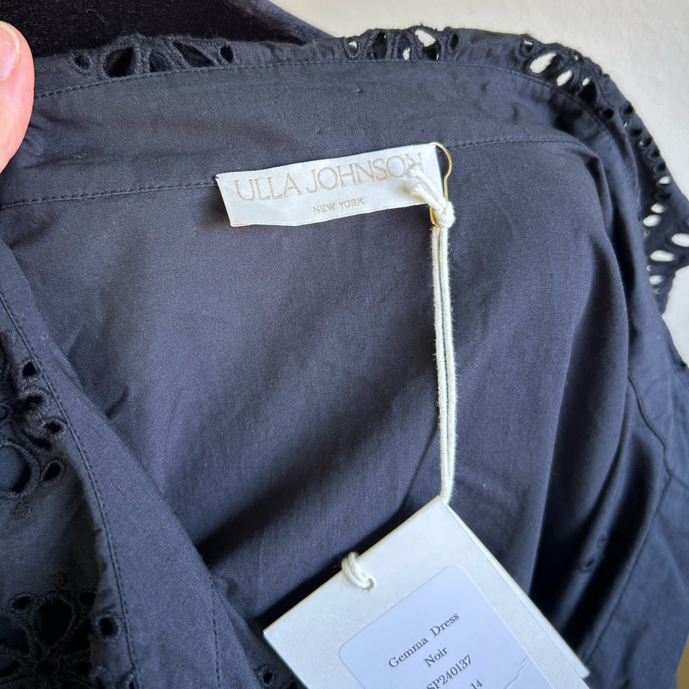 NWT Ulla Johnson Gemma Broderie Anglaise Mini Shirt Dress - Picture 9 of 10